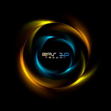 وکتور جلوه نور وکتور موج نور