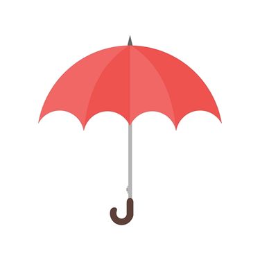 وکتور چتر قرمز وکتور چتر رنگی