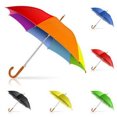 وکتور چتر رنگی وکتور بیمه وکتور چتر گرافیکی