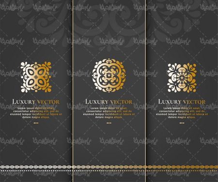 وکتور حاشیه گل و بوته