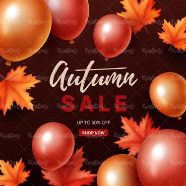 Autumn Sale Vector