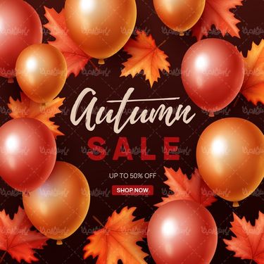 Autumn Sale Vector