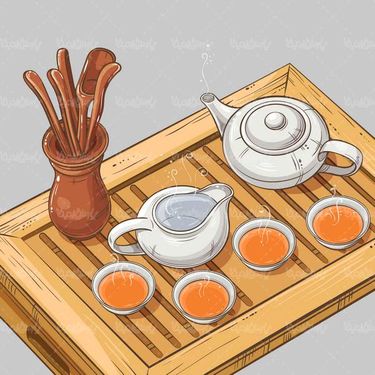 وکتور لوازم چای