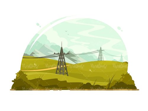 وکتور دکل انتقال برق