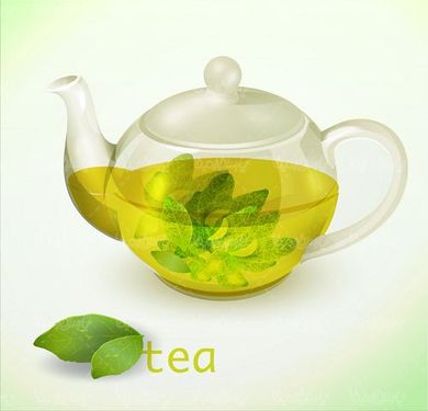 وکتور  چای سبز