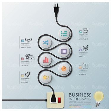 وکتور اینفوگرافی الکترونیک