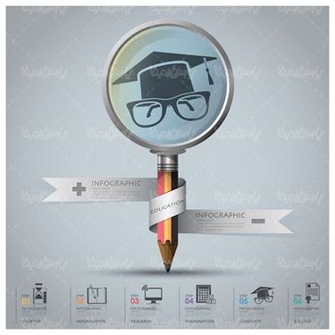 وکتور اینفوگرافی آموزش