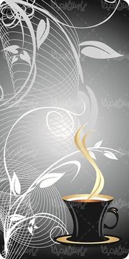 وکتور فنجان قهوه