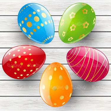 Vector colored egg