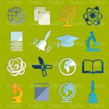 وکتور آیکن تحصیل