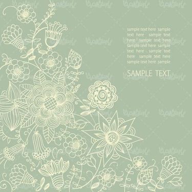 Vector background flowers