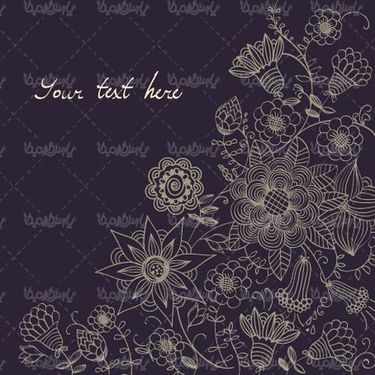 Vector background flowers