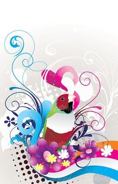 وکتور گل و مرغ