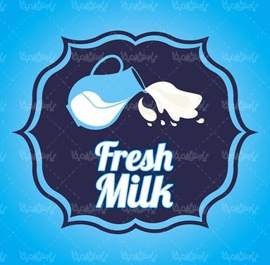 وکتور لیبل لبنیات
