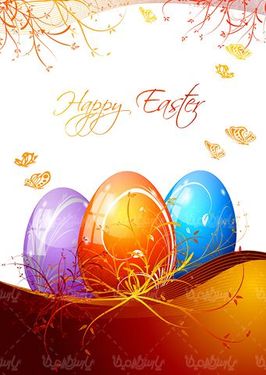 Vector colored egg
