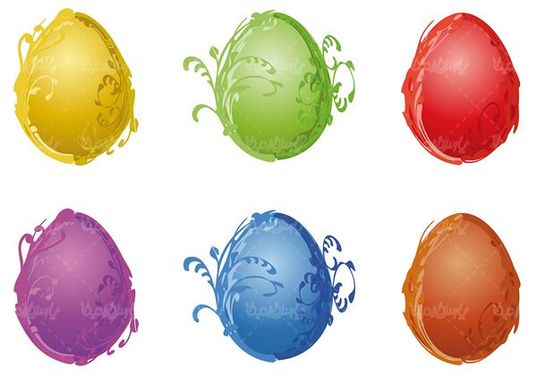 Vector colored egg