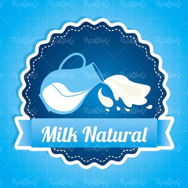 وکتور لیبل لبنیات