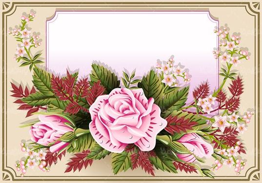 وکتور حاشیه گل