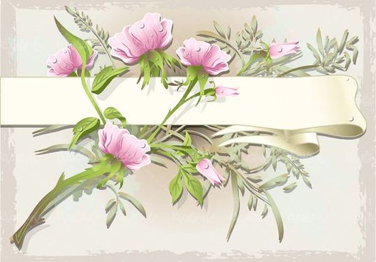 وکتور حاشیه گل