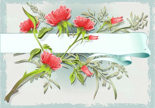 وکتور حاشیه گل