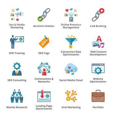 وکتور آیکن بازاریابی اینترنتی