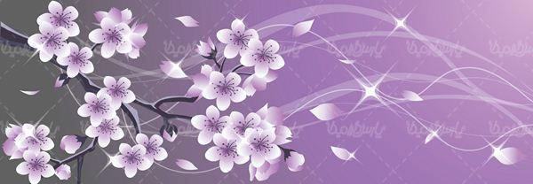 وکتور شکوفه بهاری