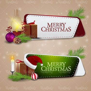 وکتور لیبل کریسمس