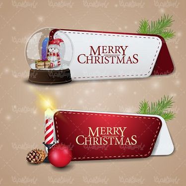 وکتور لیبل کریسمس