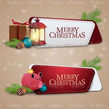 وکتور لیبل کریسمس