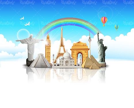وکتور جاذبه های گردشگری