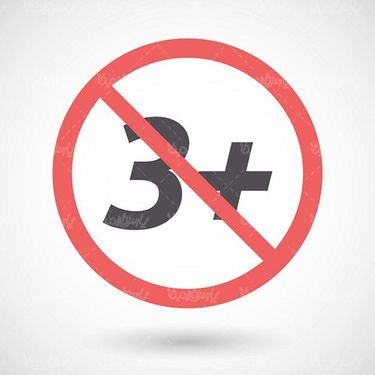 Vector banned sign