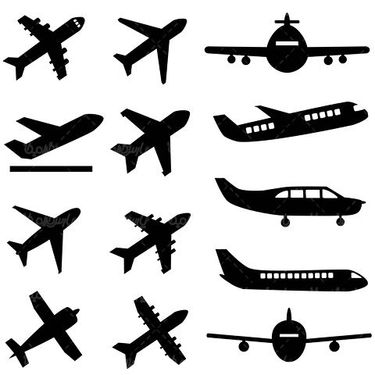 Airplane vector