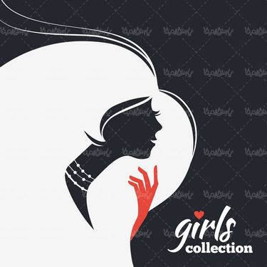 Girl hairstyle vector