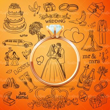 Vector wedding ring