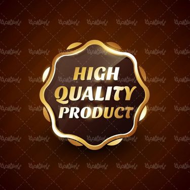 وکتور لیبل طلایی
