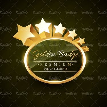 Golden Tag Vector