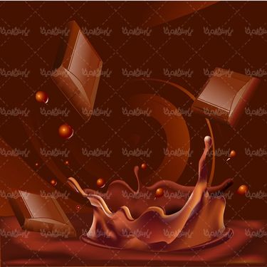 وکتور پس زمینه شکلاتی