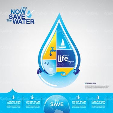 Water droplet vector