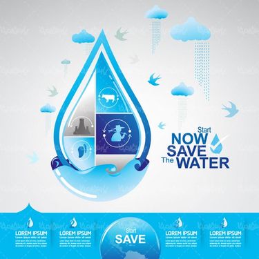 Water droplet vector