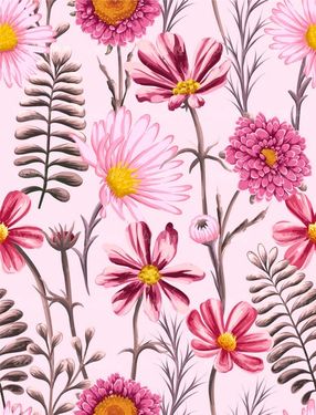 Vector flower pattern