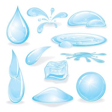 Vector water drop
