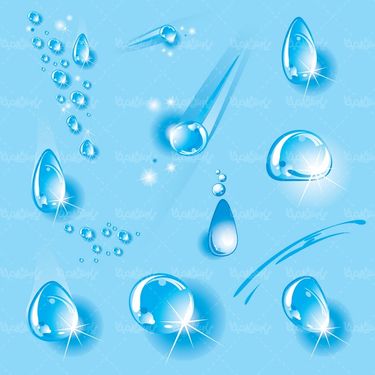 Vector water drop