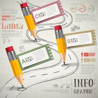 وکتور اینفوگرافی آموزش