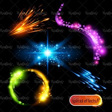 وکتور افکت نور گرافیکی