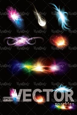 وکتور افکت نور گرافیکی