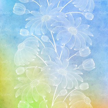 Vector background flowers