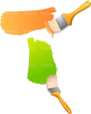 وکتور فرچه رنگ