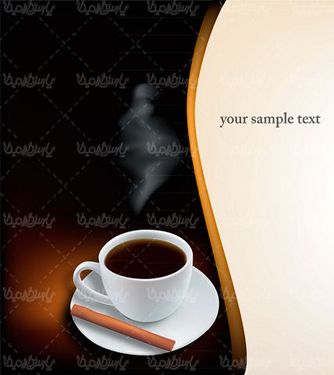 وکتور فنجان قهوه