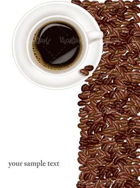 وکتور فنجان قهوه