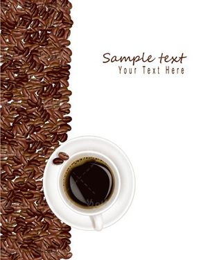 وکتور فنجان قهوه